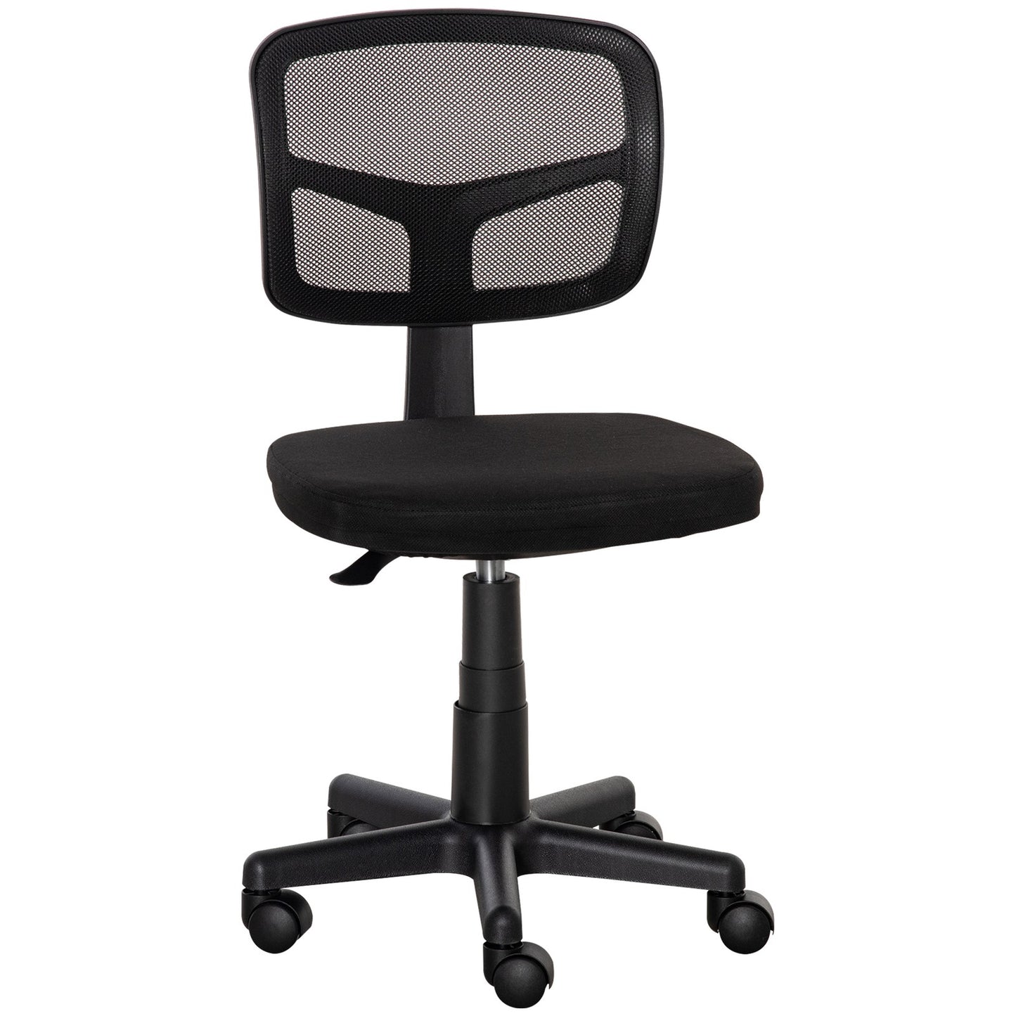 Office Chair without Arms, Ergonomic Swivel Mesh Desk Chair