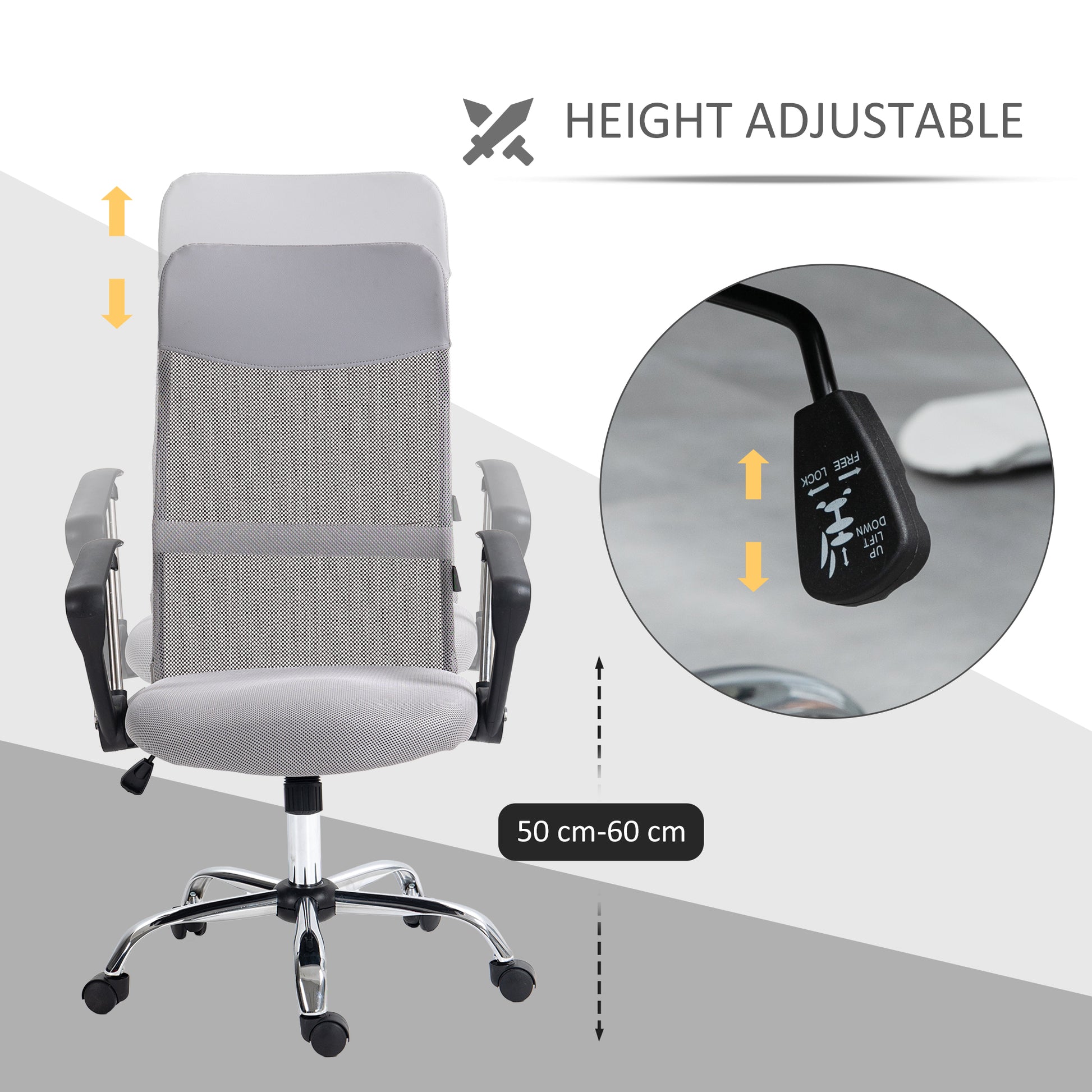 Executive Office Chair High Back Mesh Chair Seat Office Desk Chairs