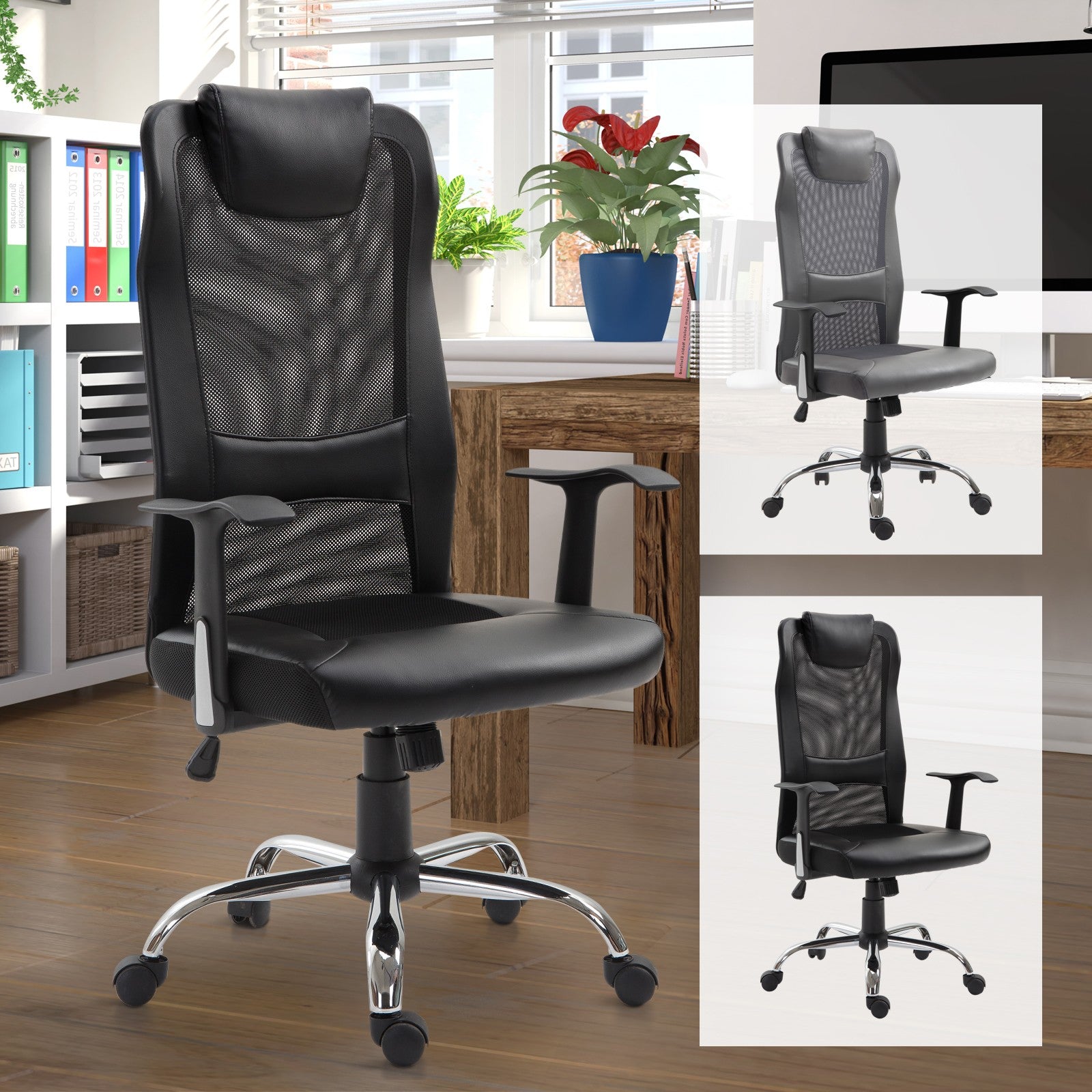High Back Mesh Office Chair Swivel Ergonomic Task Executive Seat Adjustable