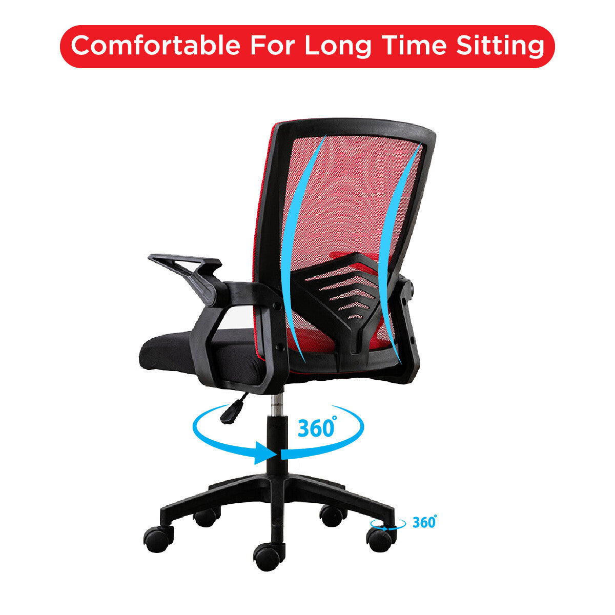 Height Adjustable Recliner Swivel Ergonomic Office PC Gaming Chair with Footrest