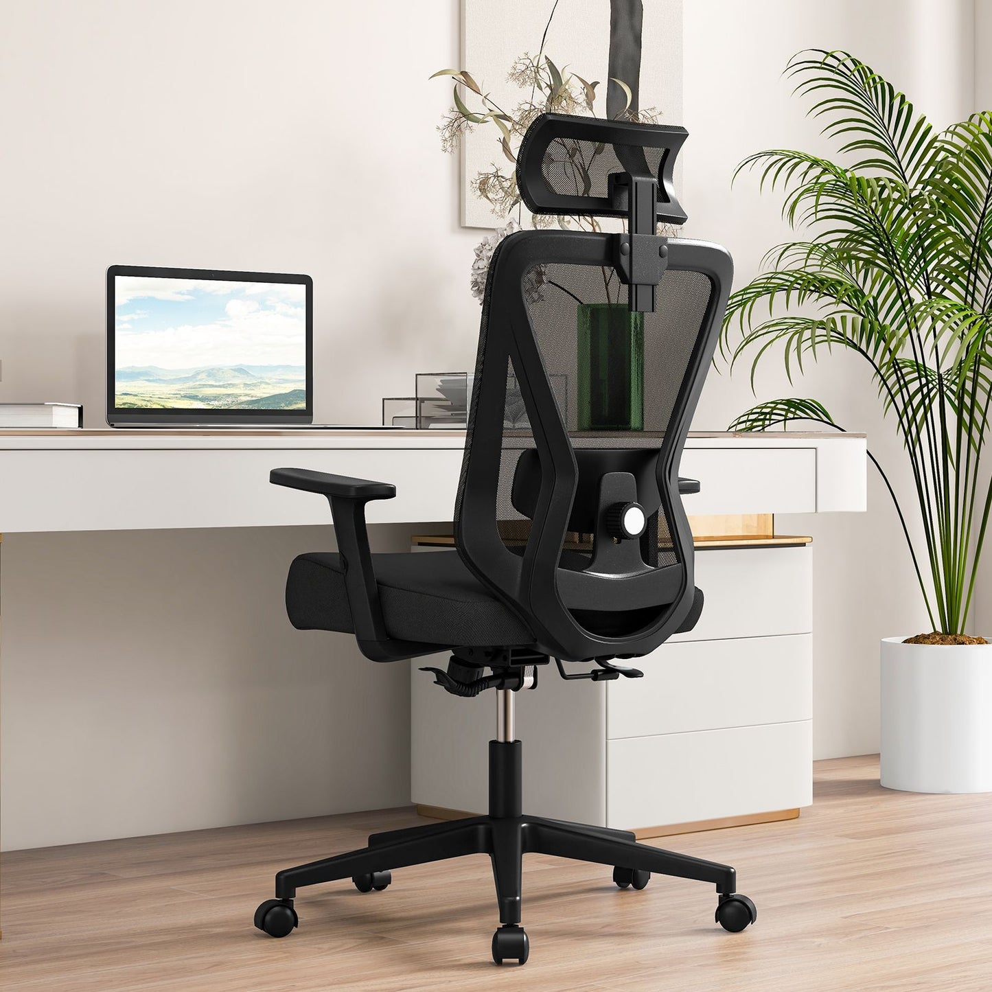Mesh Ergonomic Office Chair Adjustable Swivel Task Chair