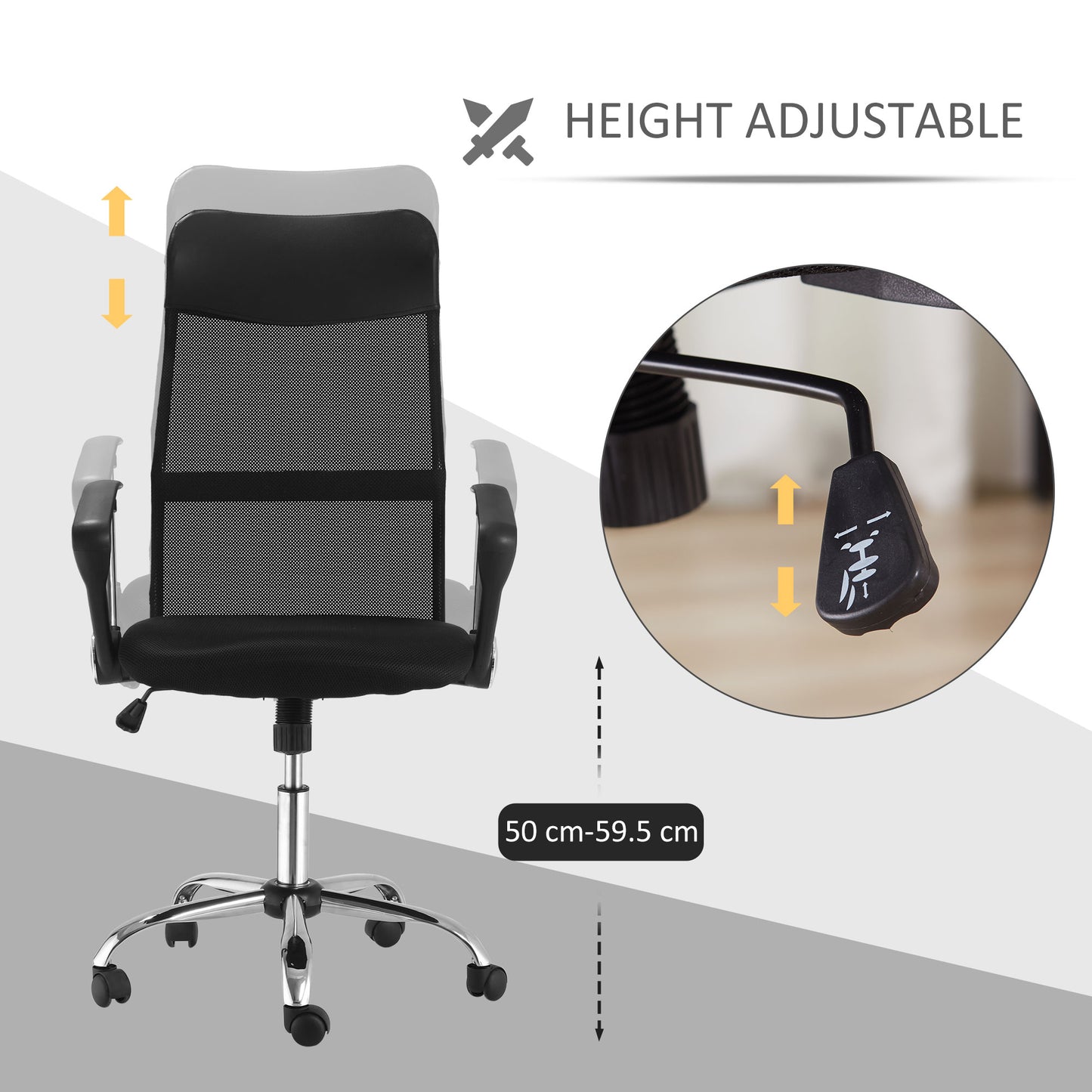 Executive Office Chair High Back Mesh Chair Seat Office Desk Chairs