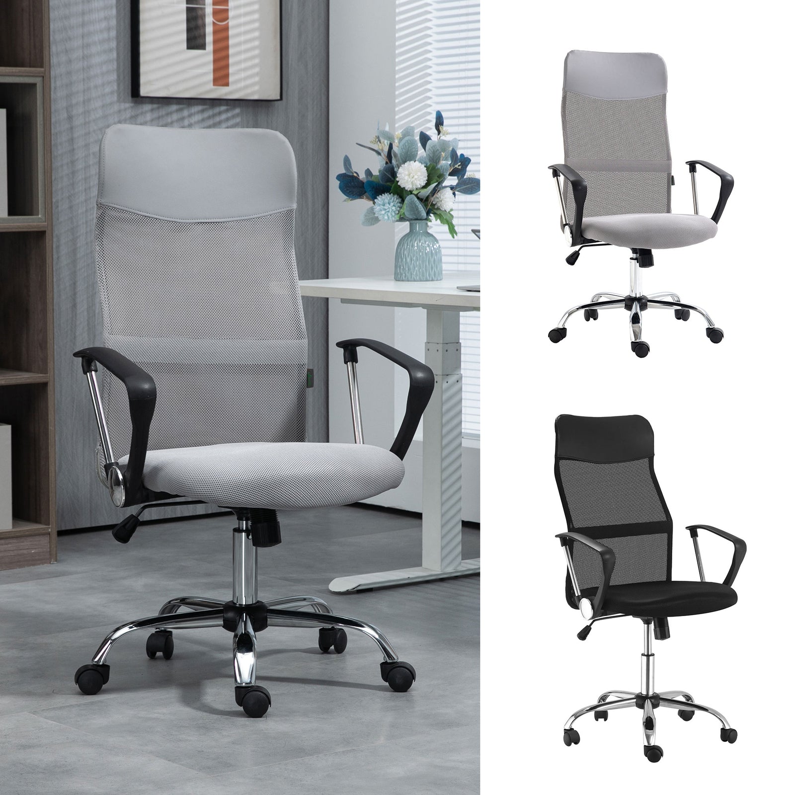 Executive Office Chair High Back Mesh Chair Seat Office Desk Chairs