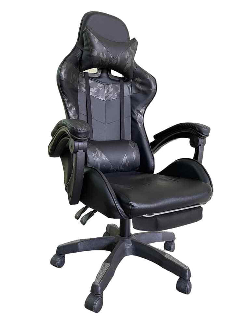 Height Adjustable Recliner Swivel Ergonomic Office PC Gaming Chair with Footrest
