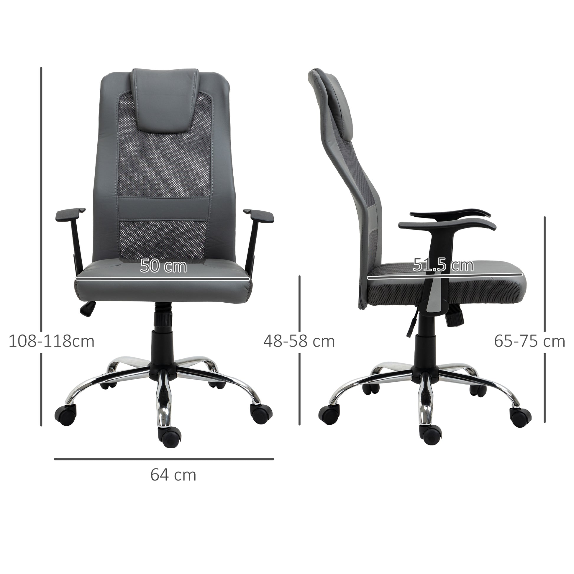 High Back Mesh Office Chair Swivel Ergonomic Task Executive Seat Adjustable