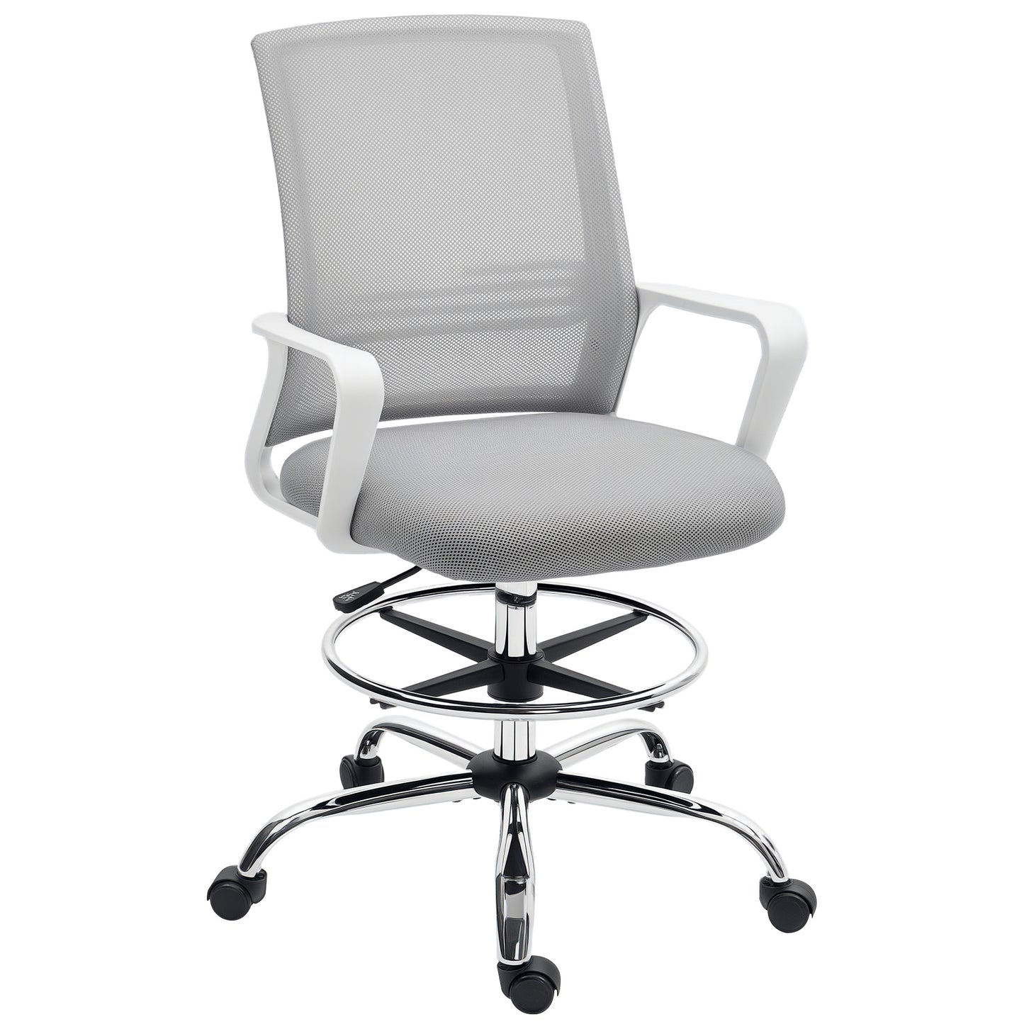Mesh Drafting Chair, Adjustable Swivel Ergonomic Office Chair