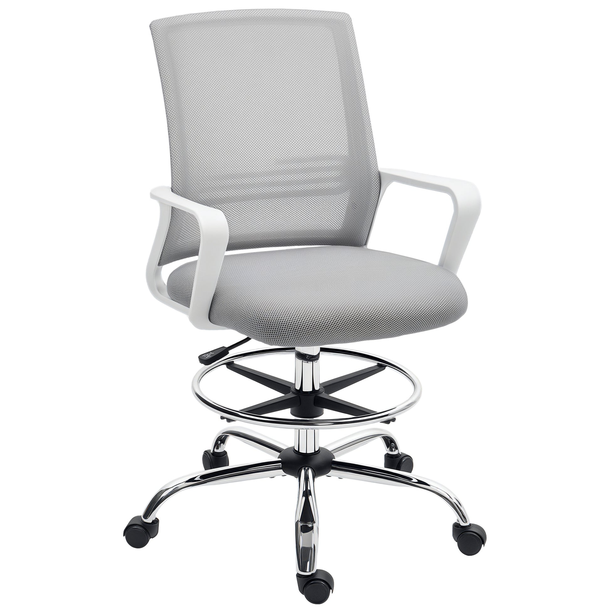 Mesh Drafting Chair, Adjustable Swivel Ergonomic Office Chair