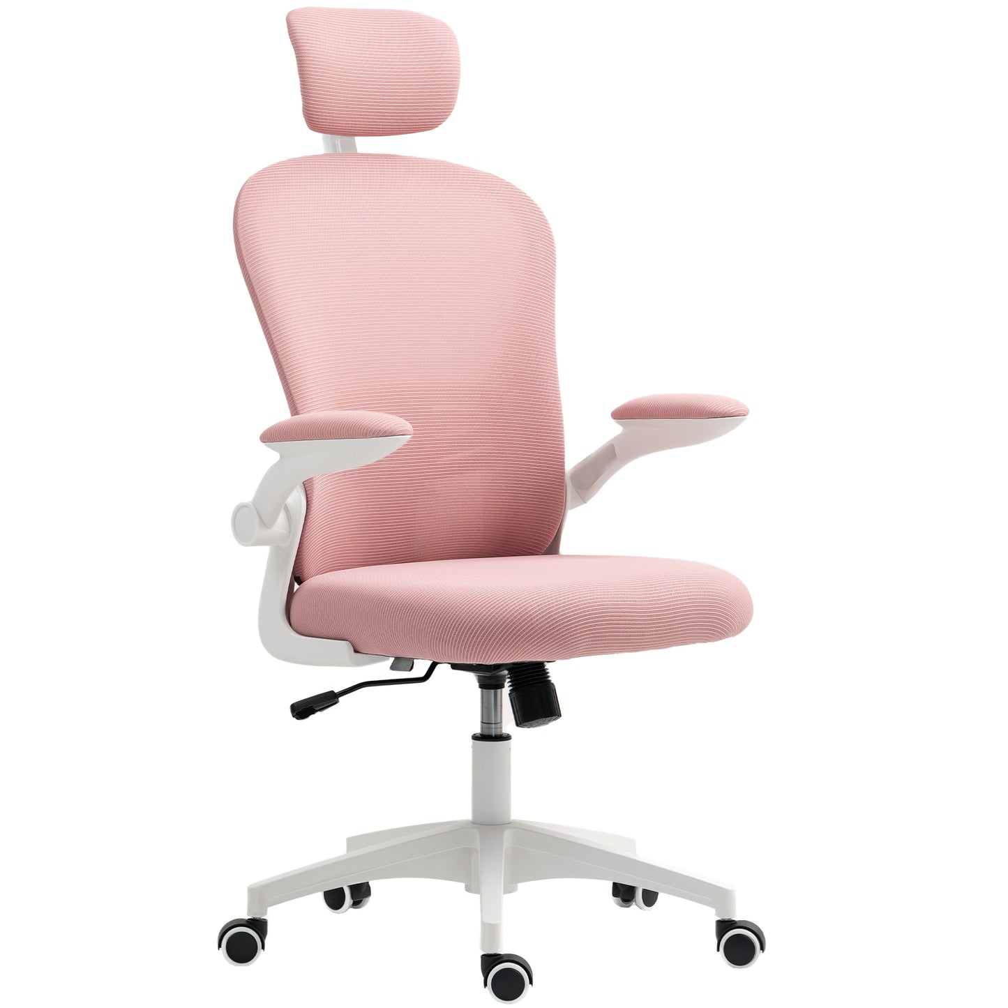 Mesh Office Chair with Headrest, Lumbar Support, 90° Arm