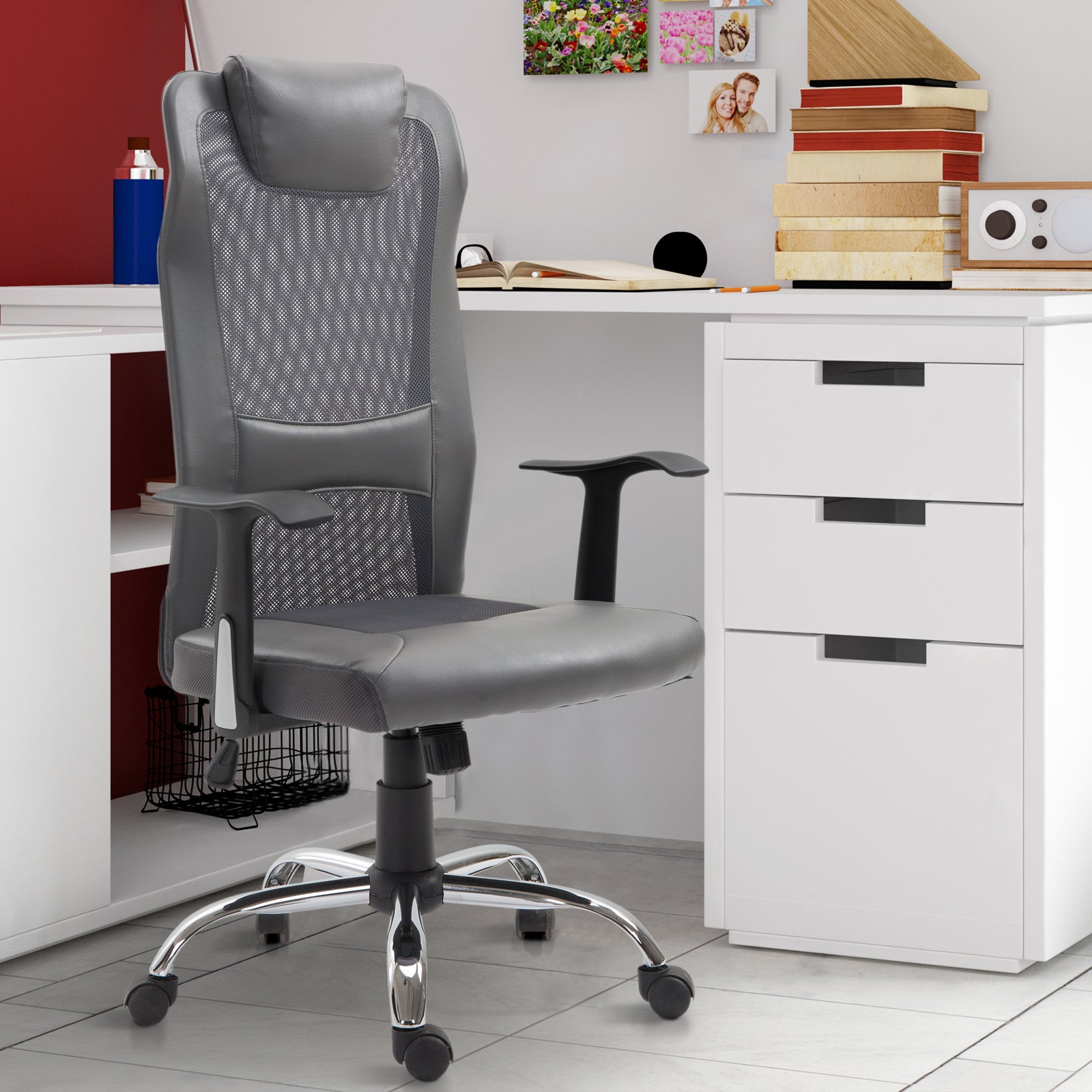 High Back Mesh Office Chair Swivel Ergonomic Task Executive Seat Adjustable