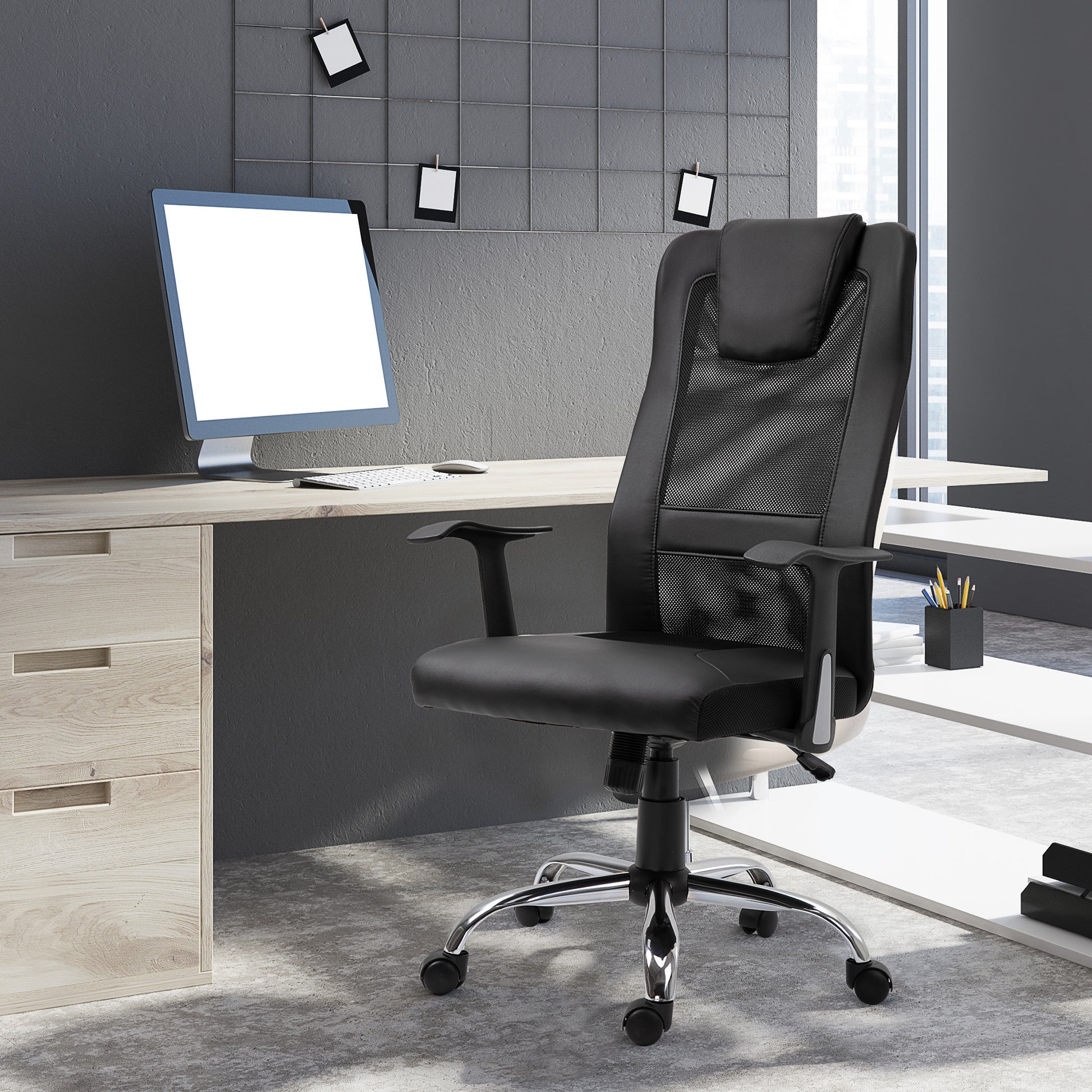 High Back Mesh Office Chair Swivel Ergonomic Task Executive Seat Adjustable