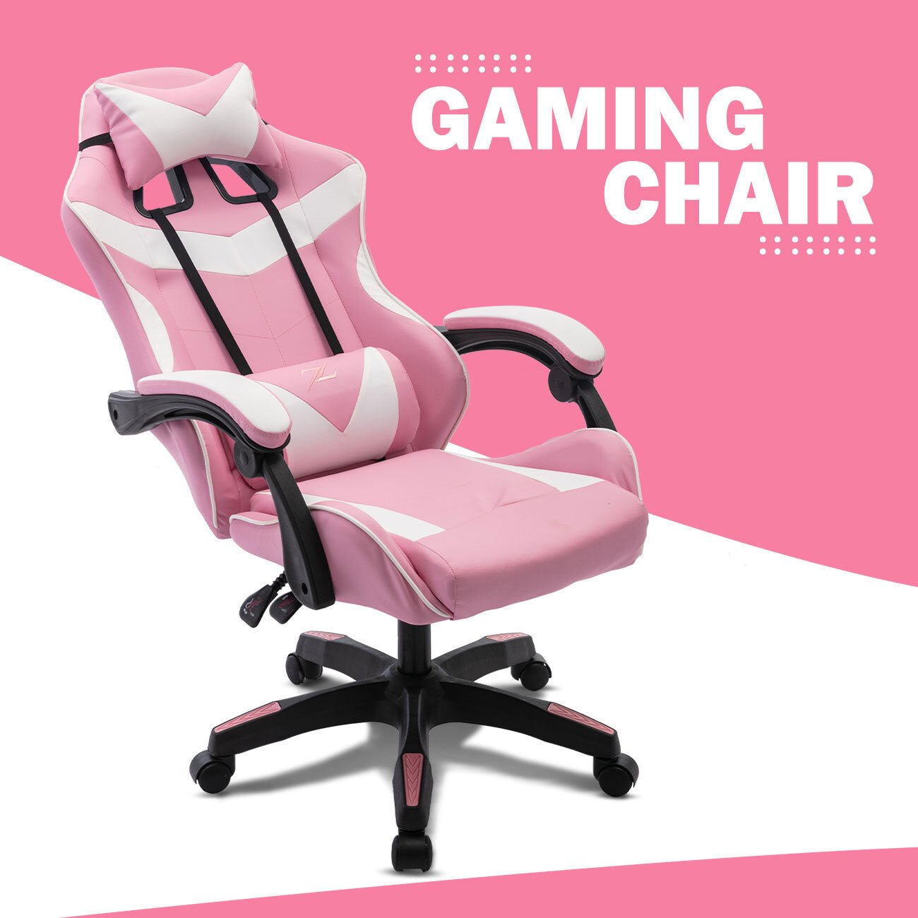 Height Adjustable Recliner Swivel Ergonomic Office PC Gaming Chair with Footrest