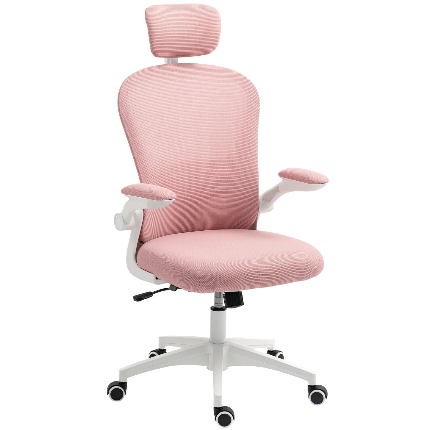Mesh Office Chair with Headrest, Lumbar Support, 90° Arm