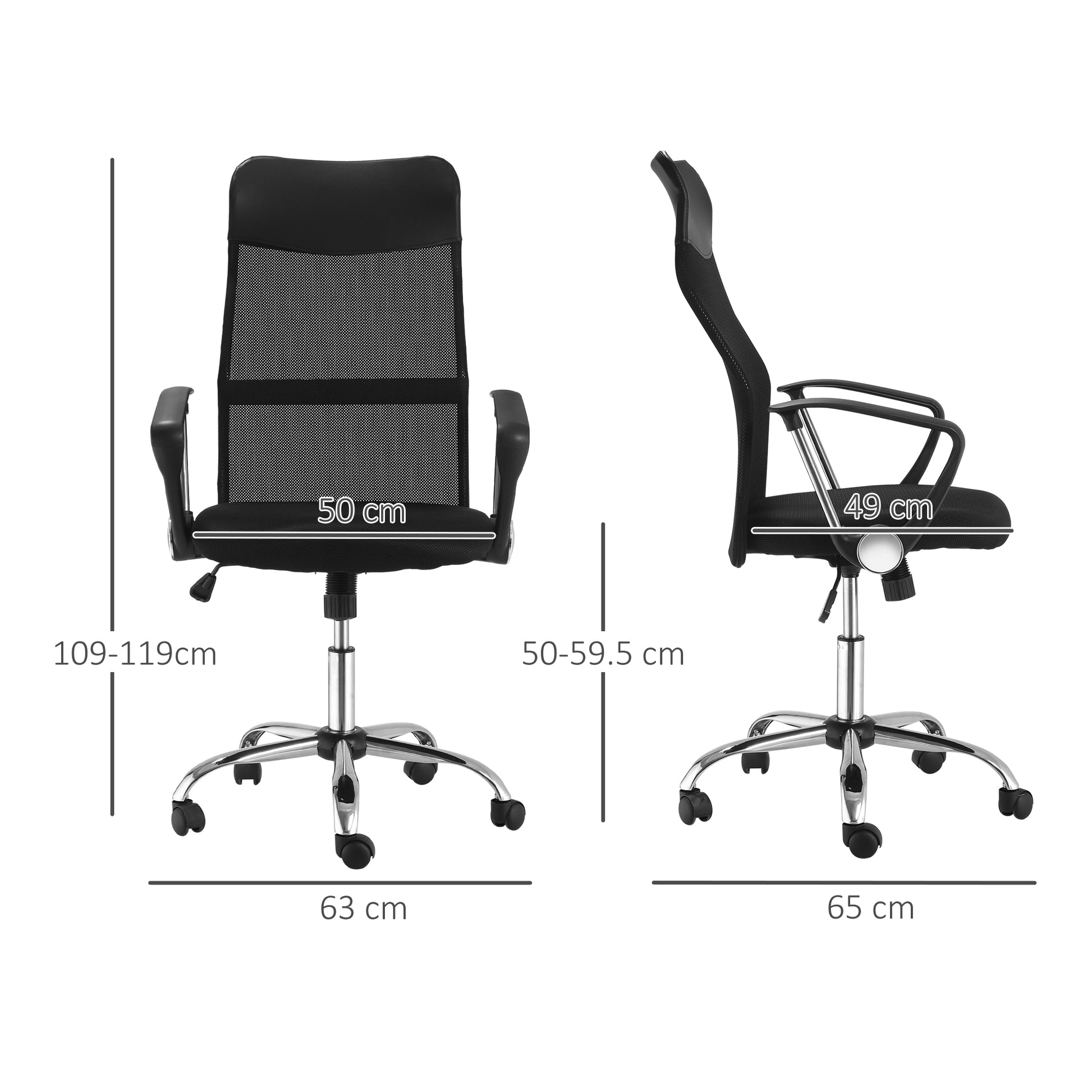 Executive Office Chair High Back Mesh Chair Seat Office Desk Chairs