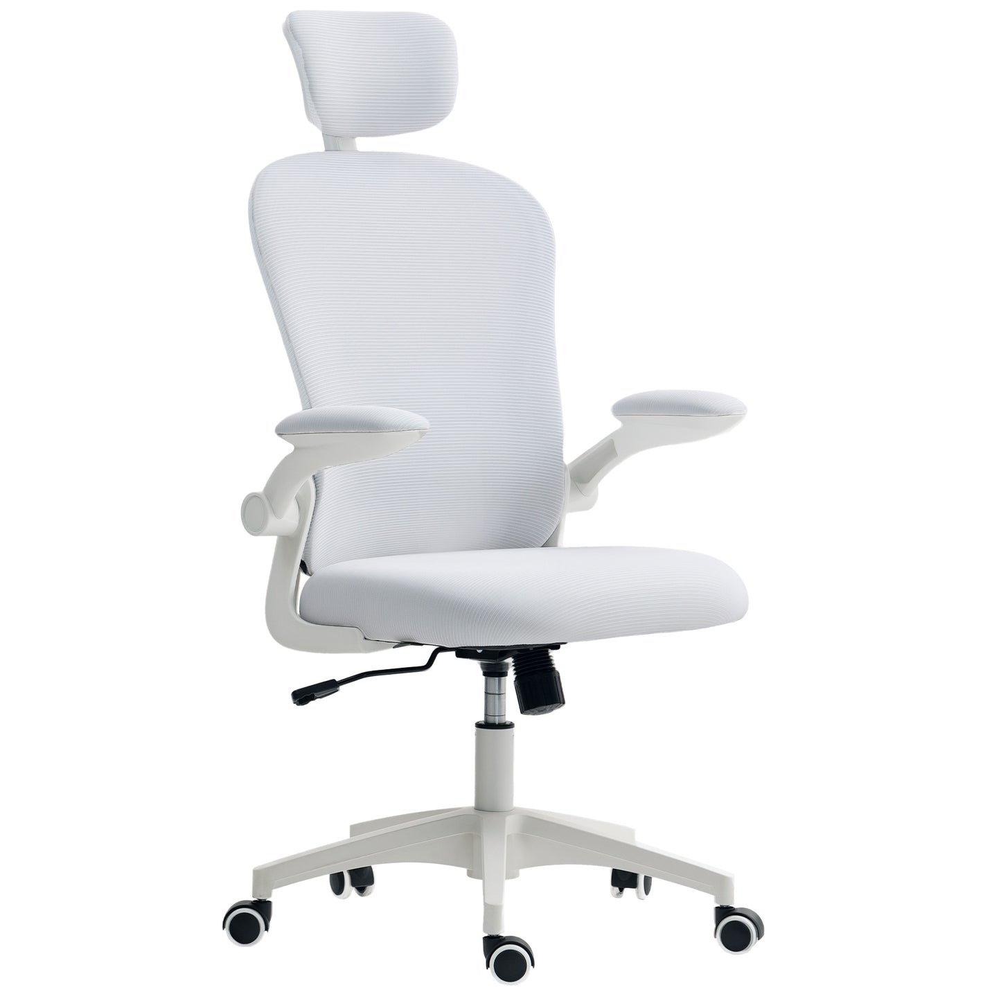 Mesh Office Chair with Headrest, Lumbar Support, 90° Arm