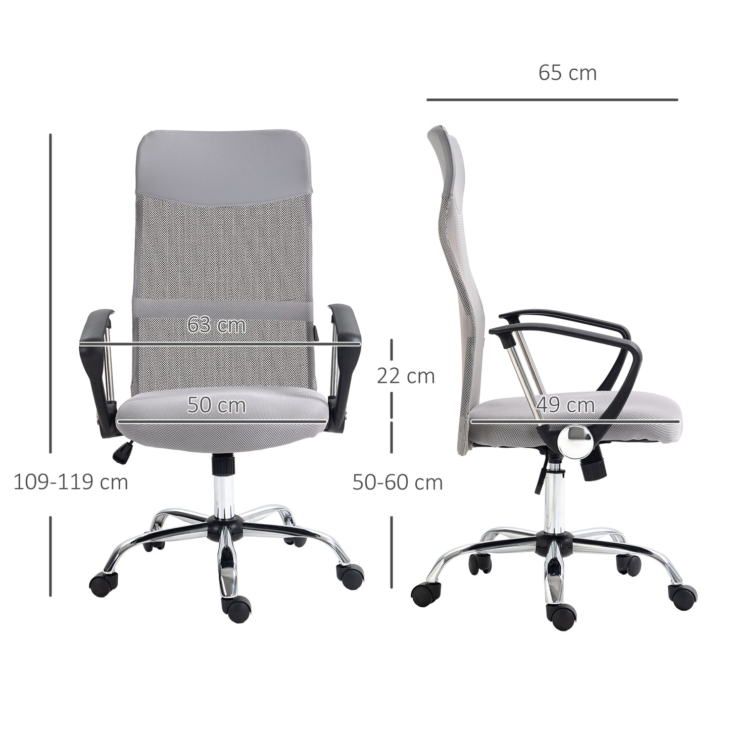 Executive Office Chair High Back Mesh Chair Seat Office Desk Chairs