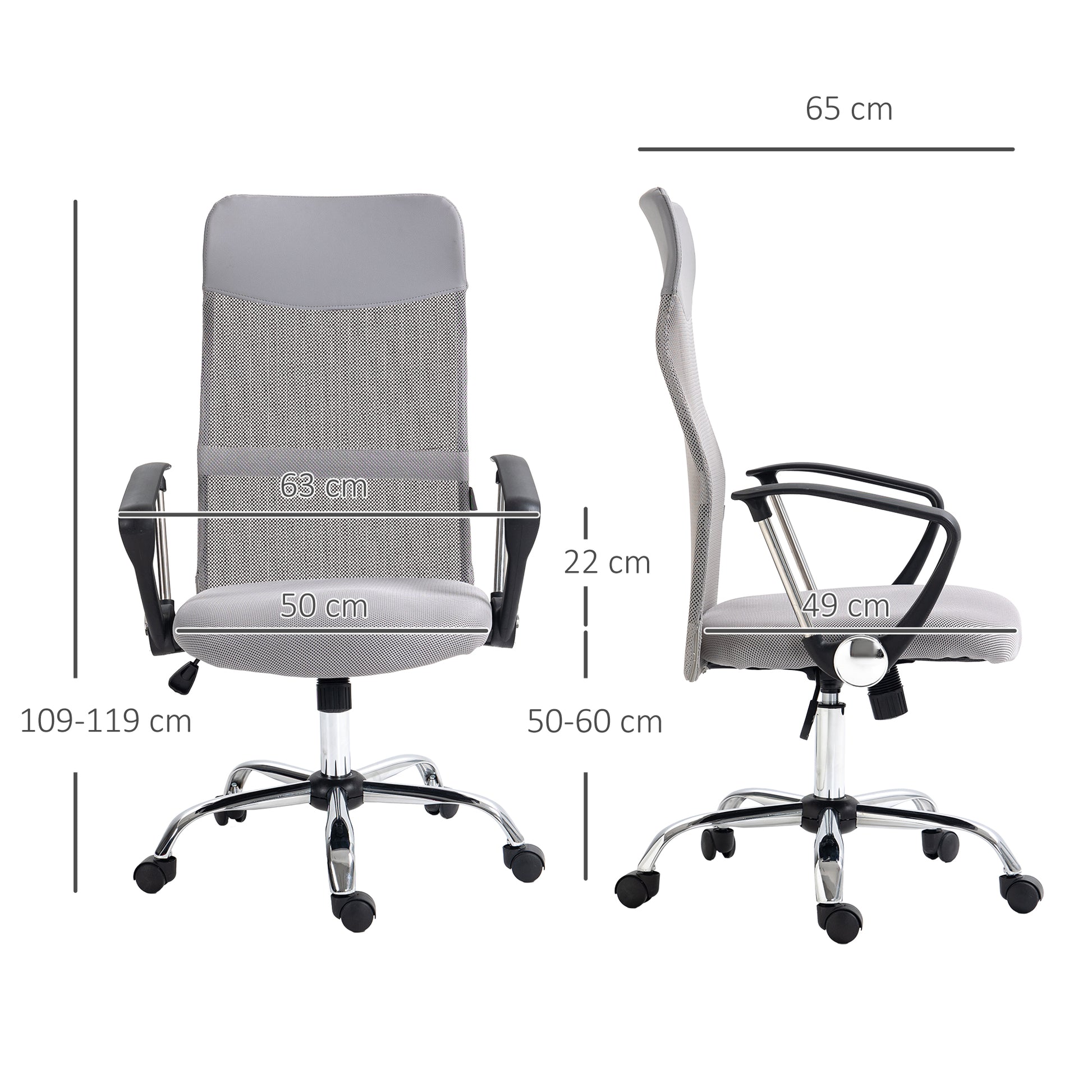 Executive Office Chair High Back Mesh Chair Seat Office Desk Chairs